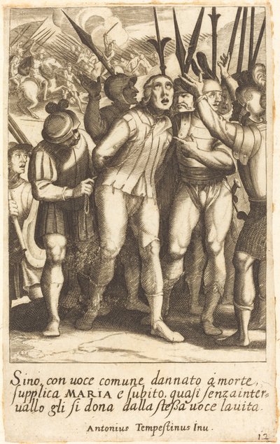 Sino af Jacques Callot after Antonio Tempesta