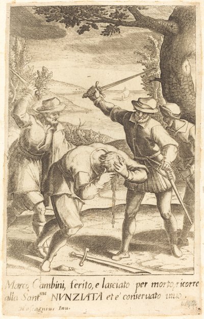 Marco Cambini af Jacques Callot after Donato Mascagni