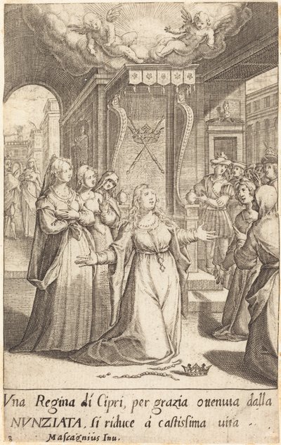 Dronning af Cypern af Jacques Callot after Donato Mascagni