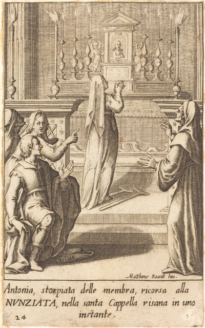 Antonia af Jacques Callot after Matteo Rosselli