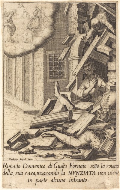 Domenico di Giusto af Jacques Callot after Matteo Rosselli