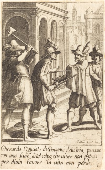 Gherardo af Jacques Callot after Matteo Rosselli