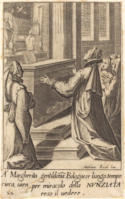 Margherita af Jacques Callot after Matteo Rosselli