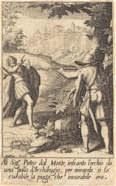 Pietro dal Monte af Jacques Callot after Matteo Rosselli