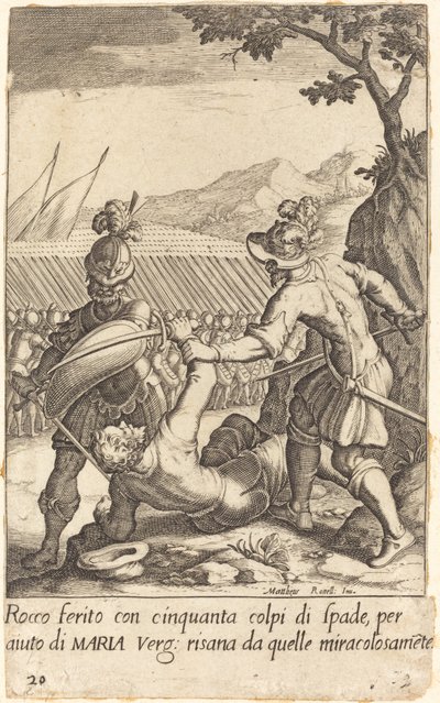 Rocco af Jacques Callot after Matteo Rosselli