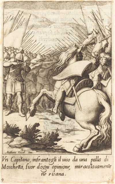 Kaptajnen af Jacques Callot after Matteo Rosselli