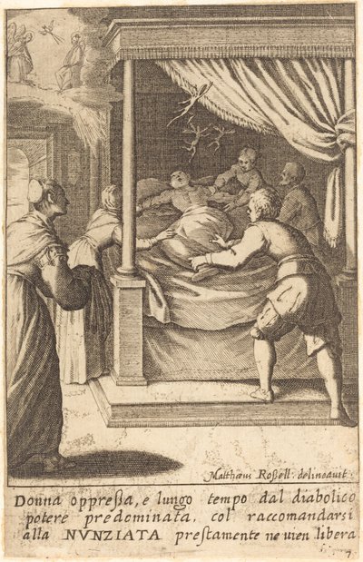 Den undertrykte kvinde af Jacques Callot after Matteo Rosselli