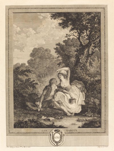 Hove af Jacques Couché after Nicolas Lavreince