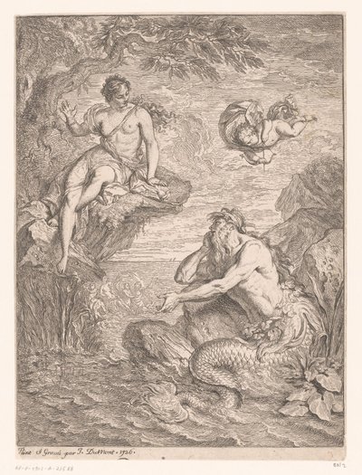 Glaucus en Scylla af Jacques Dumont