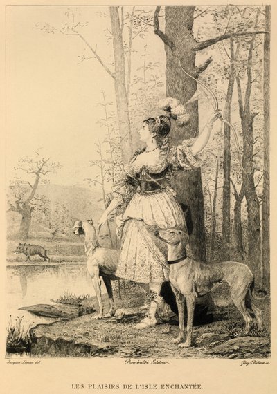 Fornøjelserne på den fortryllede ø af Moliere af Jacques Edmond Leman