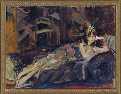 Ida Rubinstein som Zobeide i balletten Sheherazade af Nicholas Rimsky Korsakov af Jacques Emile Blanche