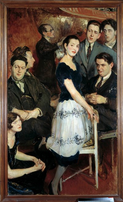 Gruppen på seks af Jacques Emile Blanche