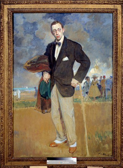 Portræt af Igor Stravinsky (Stravinsky) (1882-1971) komponist. Maleri af Jacques Emile (Jacques-Emile) Blanche (1861-1942) af Jacques Emile Blanche