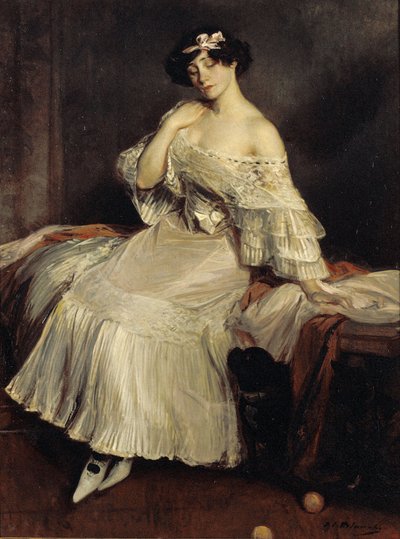 Portræt af Colette 1873-1954, ca. 1905. af Jacques Emile Blanche