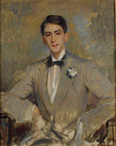 Portræt af Jean Cocteau 1889-1963, 1912. af Jacques Emile Blanche