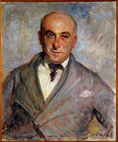 Portræt af Max Jacob (1876-1944) Fransk digter Maleri af Jacques Emile (Jacques-Emile) Blanche (1861-1942) af Jacques Emile Blanche
