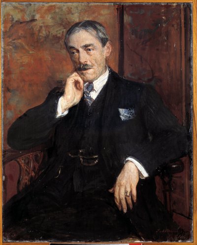 Portræt af Paul Valery (fransk forfatter af Jacques-Emile Blanche