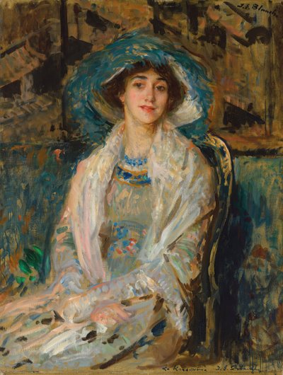 Portræt af balletdanseren Tamara Karsavina 1885-1978, 1928. af Jacques Emile Blanche
