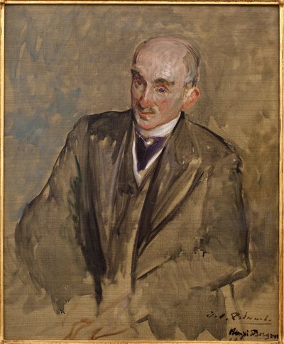 Studie til portrættet af Henri Bergson (1859-1941). Maleri af Jacques Emile (Jacques-Emile) Blanche (1861-1942), olie på lærred af Jacques Emile Blanche