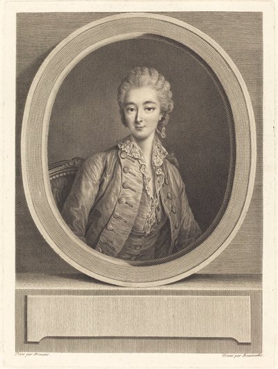 Madame du Barry af Jacques Firmin Beauvarlet after François Hubert Drouais