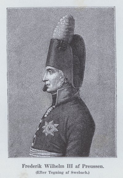 Frederik Vilhelm III, konge af Preussen (litho) af Jacques Francois Joseph (after) Swebach