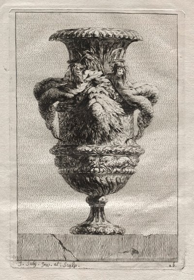 Suite af vaser: Tavle 26, 1746. af Jacques Francois Joseph Saly