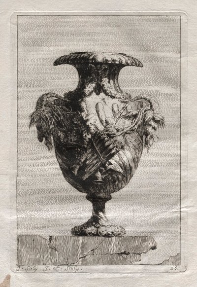 Suite af vaser: Tavle 28, 1746. af Jacques Francois Joseph Saly