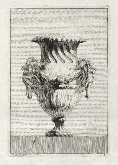 Suite af vaser: Tavle 2, 1746. af Jacques Francois Joseph Saly