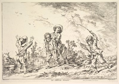 Leapfrog, midten til slutningen af det 18. århundrede. af Jacques Gabriel Huquier