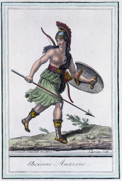 Old Amazon - i "" Encyclopedia of Travels"" af Grasset St Sauveur, red. 1796 af Jacques Grasset de Saint Sauveur