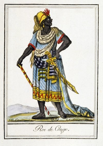 Konge i Congo - i "" Encyclopedia of Travels"" af J. Grasset Saint-Sauveur af Jacques Grasset de Saint Sauveur