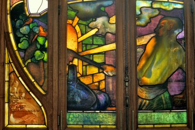 Nancy (afdeling 54), Art Nouveau, Handels- og Børskammer, Farvet glas af Jacques Gruber (1870-1936) af Jacques Gruber