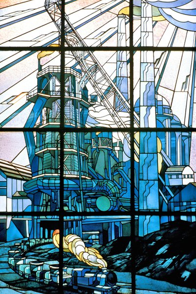 Nancy (afdeling 54), Art Nouveau, Glasmosaik af Jacques Gruber (1870-1936), ved sædet for Pont a Mousson, av. de la befrielse af Jacques Gruber