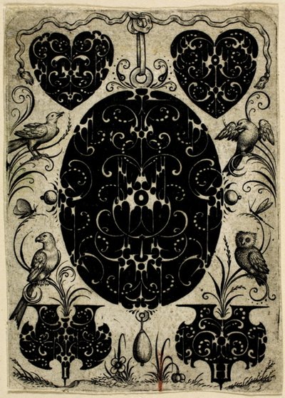 Ornamental plade V af Jacques Hurtu
