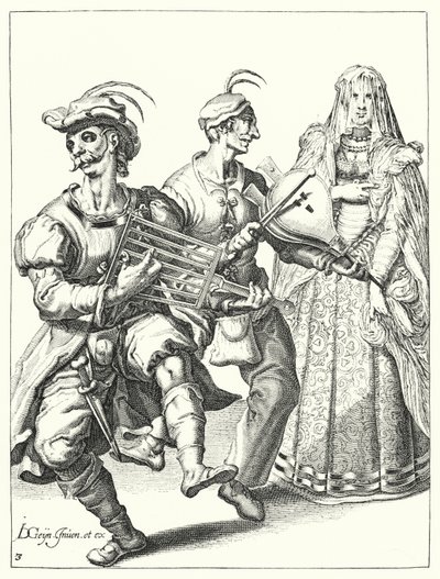 Maskerade (gravering) af Jacques II de Gheyn