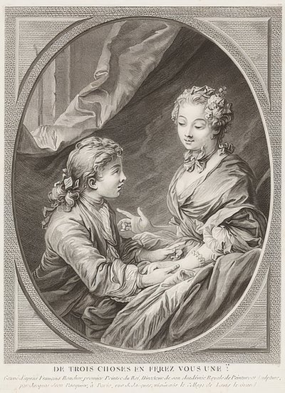 Af tre ting vil du gøre det til én?. 1768 af Jacques Jean Pasquier