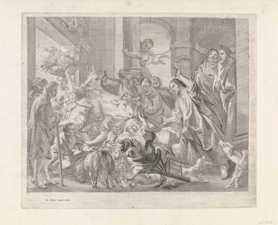 Kristus fordriver købmændene fra templet af Jacques Jordaens