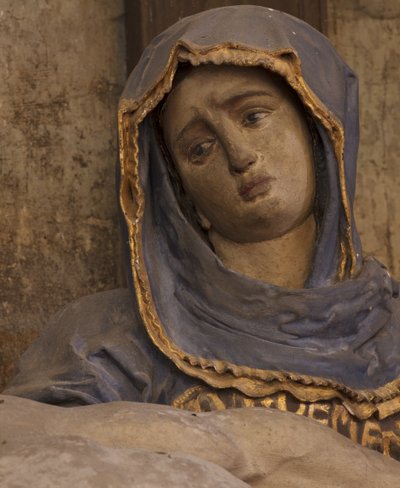 Detalje af Pietaen af Jacques Jubert