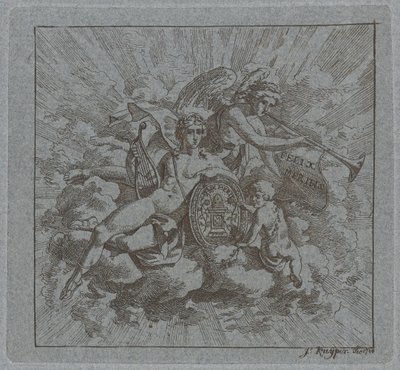 Allegorisk komposition om Felix Meritis af Jacques Kuyper