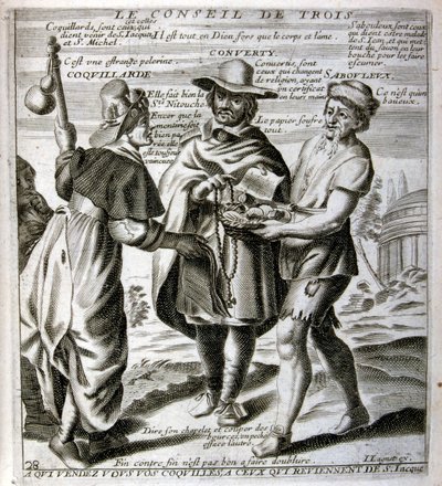 Graveret illustration fra det 17. århundrede fra en samling ordsprog. Paris 1657-1663. Af Jacques Lagniet (1620-1675). Fransk kobberstikker. Fra ham stammer mange samfundskritiske stik og hånlige billeder som hans til tider groteske og fantastiske illustra af Jacques Lagniet