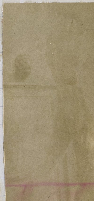 Studie af en mandlig nøgenmodel, stående oprejst og set bagfra, i Jacques de Lalaings studie af Jacques Lalaing (attributed to)