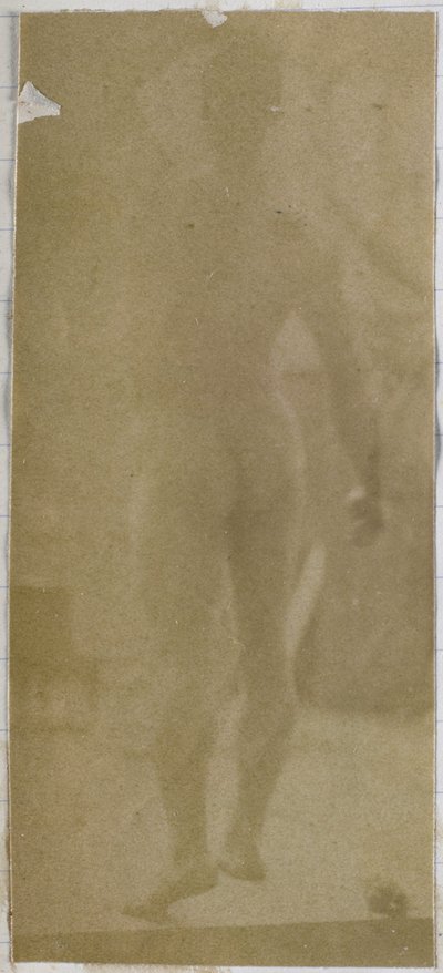 Studie af en mandlig nøgenmodel, stående og set bagfra, i Jacques de Lalaings studie af Jacques Lalaing (attributed to)