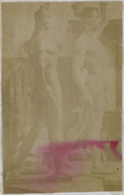 Studie af en mandlig nøgenmodel, stående og set fra siden, i Jacques de Lalaings studie af Jacques Lalaing (attributed to)