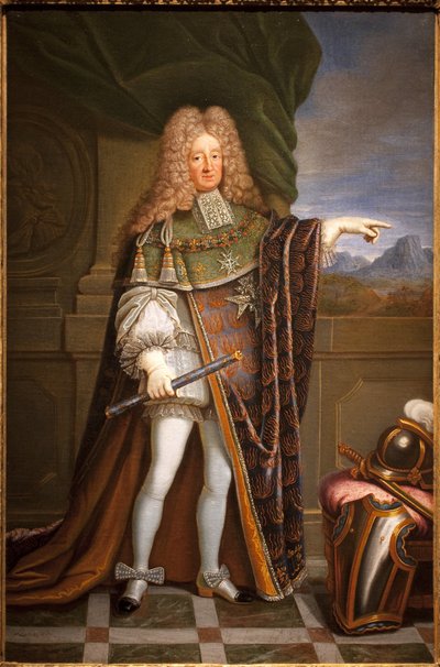 Portræt foran Tesses marechal (Rene Mans, greve af Tesse af Jacques Laumosnier