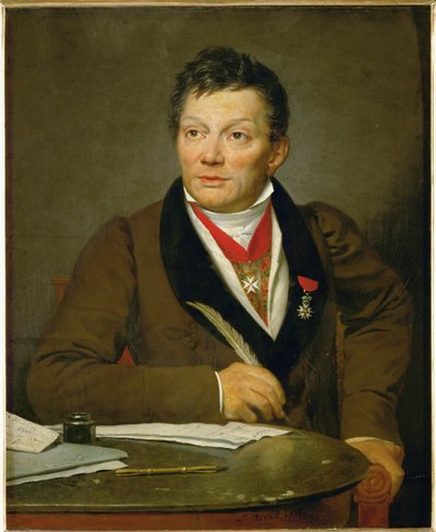 Alexandre Lenoir, grundlægger af Musee des Monuments Francais ... af Jacques Louis David