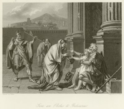 Belisarius tigger om almisse af Jacques Louis David