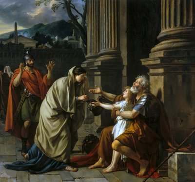 Belisarius tigger om almisser, 1781. af Jacques Louis David