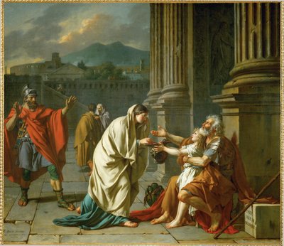 Belisarius tigger om almisser ... af Jacques Louis David