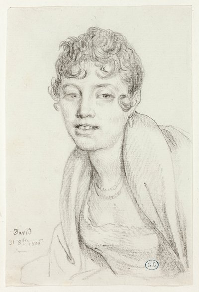 Buste af Angelique Mongez af Jacques Louis David