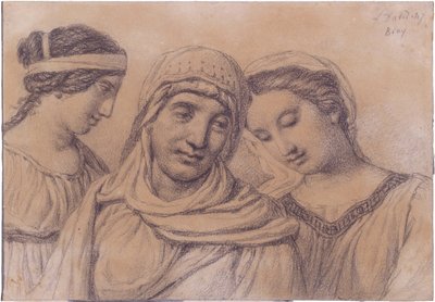 Hollandsk: Tre kvinder af Jacques Louis David